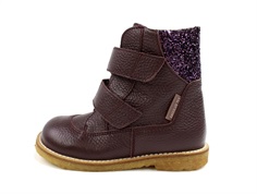 Angulus aubergine glitter vinterstøvle med TEX